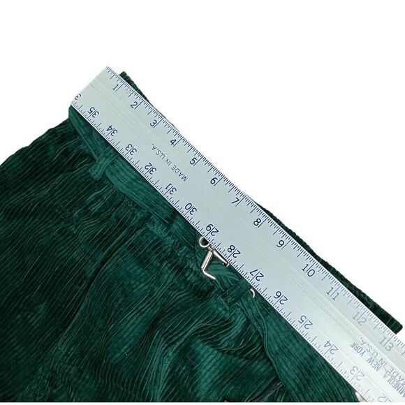 Blank NYC Pants Women’s 25 Green Good to Go Corduroy Straight High Waisted Belt - Picture 5 of 11
